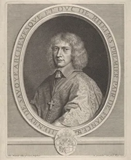 Nanteuil Robert Prints: Henri II de Sevoie, ca. 1651. Creator: Robert Nanteuil