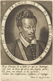 Thomas De Leu Prints: Henri III, King of France. Creator: Thomas de Leu