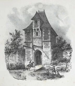 Gatehouse Collection: Henri IV Entering at Aumale, 1822. Creator: Emile Jean-Horace Vernet