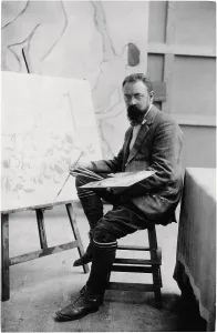 Matisse Prints: Henri Matisse in his studio in Issy-les-Moulineaux