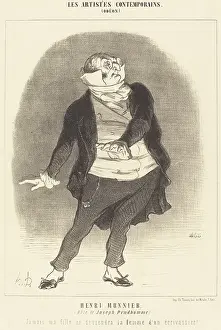 Prejudice Prints: Henri Monnier (Role de Joseph Prudhomme), 1852. Creator: Honore Daumier