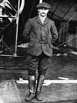 Brett Gallery: Henri Salmet, the great Bleriot pilot, at Hendon, London, 1912 (1933). Artist: Flight Photo