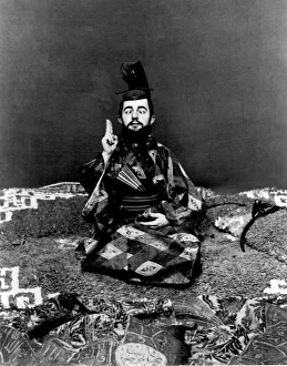 Henri de Toulouse-Lautrec in Japanese dress, ca 1892. Creator: Guibert, Maurice (1856-1913)