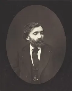 Woodburytype Collection: Henri, vicomte de Bornier, c. 1876. Creator: Ferdinand J. Mulnier