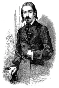 Henri Wieniawski, the Celebrated Violinist at Jullien's Concerts - from a photograph by Mayall, 1858 Creator: Unknown