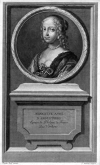 Henrietta Anne Stuart, wife of Philippe duc d'Orleans, 17th century. Artist: Audran