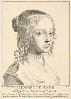 Duchess Of Orleans Gallery: Henriette-Anne d Angleterre, duchesse d Orléans. Creator: Claude Mellan