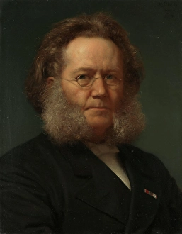 The Fine Art Collections Prints: Henrik Ibsen, 1879. Creator: Henrik Olrik