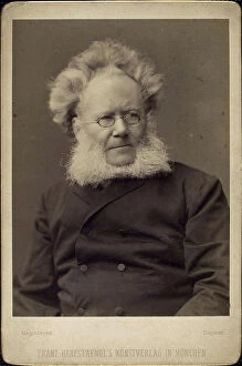 Ibsen Gallery: Henrik Ibsen, Norwegian playwright and poet, late 19th or early 20th century