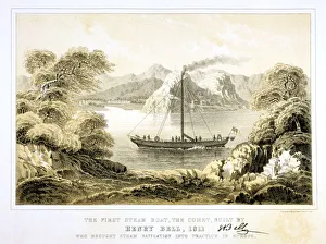 Comet Gallery: Henry Bells steam boat Comet of 1811, (1856)