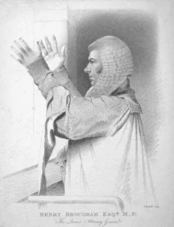 Henry Brougham Prints: Henry Brougham Esq. M. P. The Queens Attorney General, c1820. Creator: T Wright