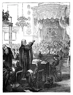 Henry Broughams speech for the defence during the trial of Queen Caroline, 1820 (c1895)