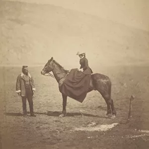 Henry Duberly and Mrs. Duberly, 1855. Creator: Roger Fenton