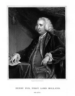 Henry Fox, 1st Baron Holland, Whig statesman, (1832).Artist: H Robinson Henry Fox, 1st Baron Holland, Whig statesman, (1832).Artist: H Robinson