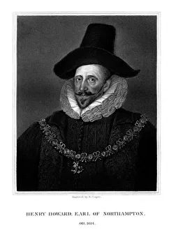 Northampton Prints: Henry Howard, 1st Earl of Northampton, (1825). Artist: R Cooper