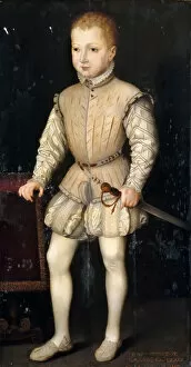 Henry Iv Of France Gallery: Henry IV of France as Child. Artist: Clouet, Francois (1510-1572)