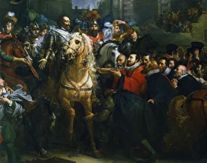 Henry IV of France entering Paris, 22 March 1594 (19th century)