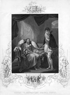Henry IV reproving Prince Henry, (19th century).Artist: J Rogers