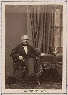 Palmerston Henry John Temple Prints: Henry John Temple, 3rd Viscount Palmerston, 1860. Creator: Camille Silvy