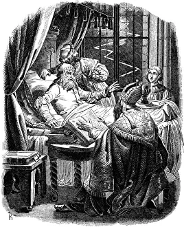 Henry the Lion before his death in Brunswiek, 1840