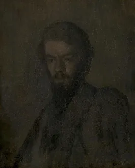 Hammershoi Wilhelm Prints: Henry Madsen, 1904. Creator: Vilhelm Hammershoi