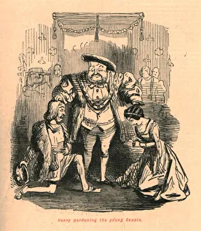 Pardon Prints: Henry pardoning the yo ung Couple, 1897. Creator: John Leech