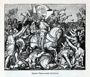 Henry I Prints: Henry Proclaimed Emperor, 1882. Artist: Anonymous