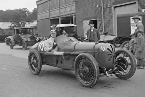 Co Driver Prints: Henry Segrave in his Sunbeam 2 litre GP at Brooklands, Surrey, 1922. Artist: Bill Brunell