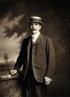 Straw Hat Prints: Henry Solomon Wellcome, late 19th-early 20th century. Creator: Lafayette