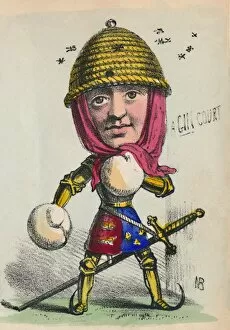 Boxing Gloves Gallery: Henry V, 1856. Artist: Alfred Crowquill