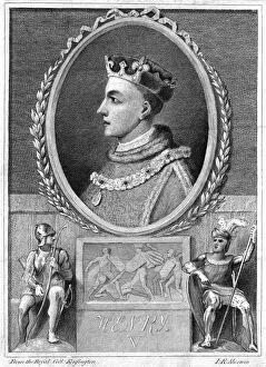Images Dated 9th December 2006: Henry V, King of England, (1788).Artist: IK Sherwin