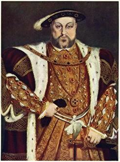 Images Dated 12th May 2007: Henry VIII, c1517-1540.Artist: Hans Holbein the Younger