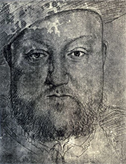 Images Dated 13th February 2007: Henry VIII, c1540, (1902). Artist: Hans Holbein the Younger