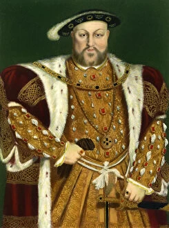 Images Dated 13th February 2007: Henry VIII, c1543, (1902). Artist: Hans Holbein the Younger