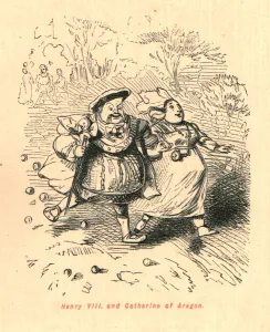 Katharine Of Aragon Collection: Henry VIII. and Catherine of Aragon, 1897. Creator: John Leech