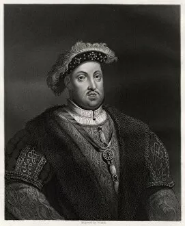 W Holl Gallery: Henry VIII, King of England and Ireland, 19th century. Artist: W Holl