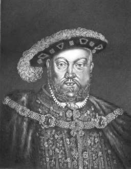 Holbein Hans Prints: Henry VIII. King of England; Obit 1546, 1815. Creator: Robert Dunkarton