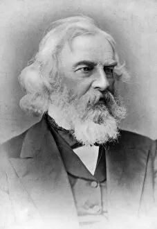 Images Dated 16th December 2005: Henry Wadsworth Longfellow, American poet and teacher, late 19th century