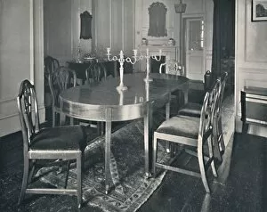 Edward F Strange Gallery: Hepplewhite Mahogany Dining-Room Furniture, (1760-1770), 1928