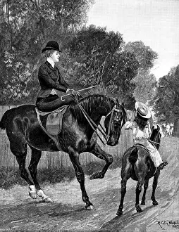 P Naumann Prints: 'Her Protector', by R. C. Woodville, 1890. Creator: P Naumann