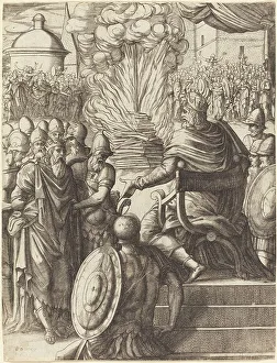 Pierre Woeiriot Prints: Heraclius Sentencing the Tyrant Phocas. Creator: Pierre Woeiriot