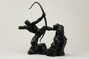 Edwardian Prints: Herakles the Archer, 1908-1909. Creator: Emile Antoine Bourdelle