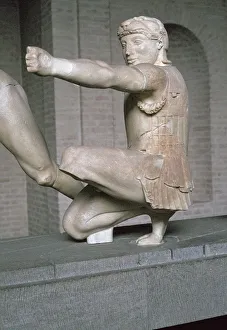 Herakles from the Greek temple of Aphaia at Aegina, 6th century BC Herakles from the Greek temple of Aphaia at Aegina, 6th century BC