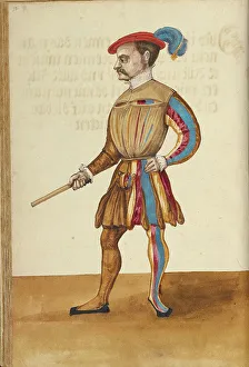 Tournament Book Prints: A Herald, about 1560-1570. Creator: Unknown