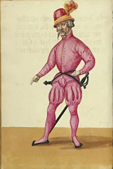 Tournament Book Prints: A Herald, about 1560-1570. Creator: Unknown