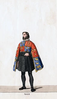 Herald Gallery: Herald, costume design for Shakespeares play, Henry VIII, 19th century