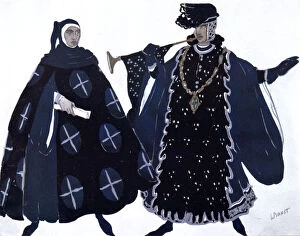 Outfit Gallery: Two Heralds, ballet costume design, 1911. Artist: Leon Bakst