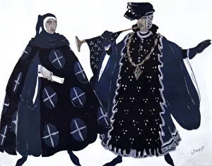 Images Dated 24th August 2005: Two Heralds, ballet costume design, 1911. Artist: Leon Bakst