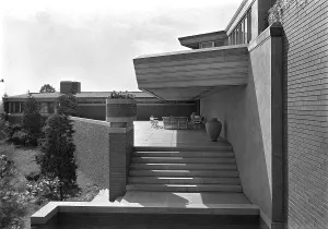 Herbert F. Johnson, Jr. Wingspread, residence in Racine, Wisconsin, 1939. Creator: Gottscho-Schleisner, Inc