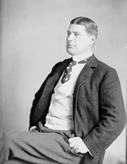 Herbert G. Squiers, half-length portrait, seated, facing left, c1904. Creator: Frances Benjamin Johnston